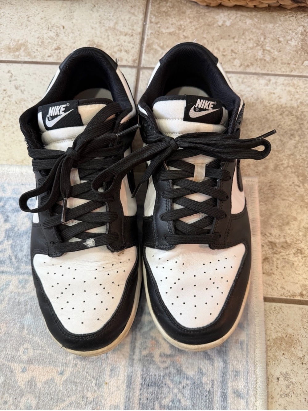Nike Black and White Low-Top Sneakers